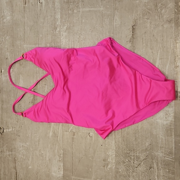 💕TRINA TURK💕 Monaco Convertible One Piece Swimsuit ~ Pitaya Pink 12 NWT - Picture 6 of 13